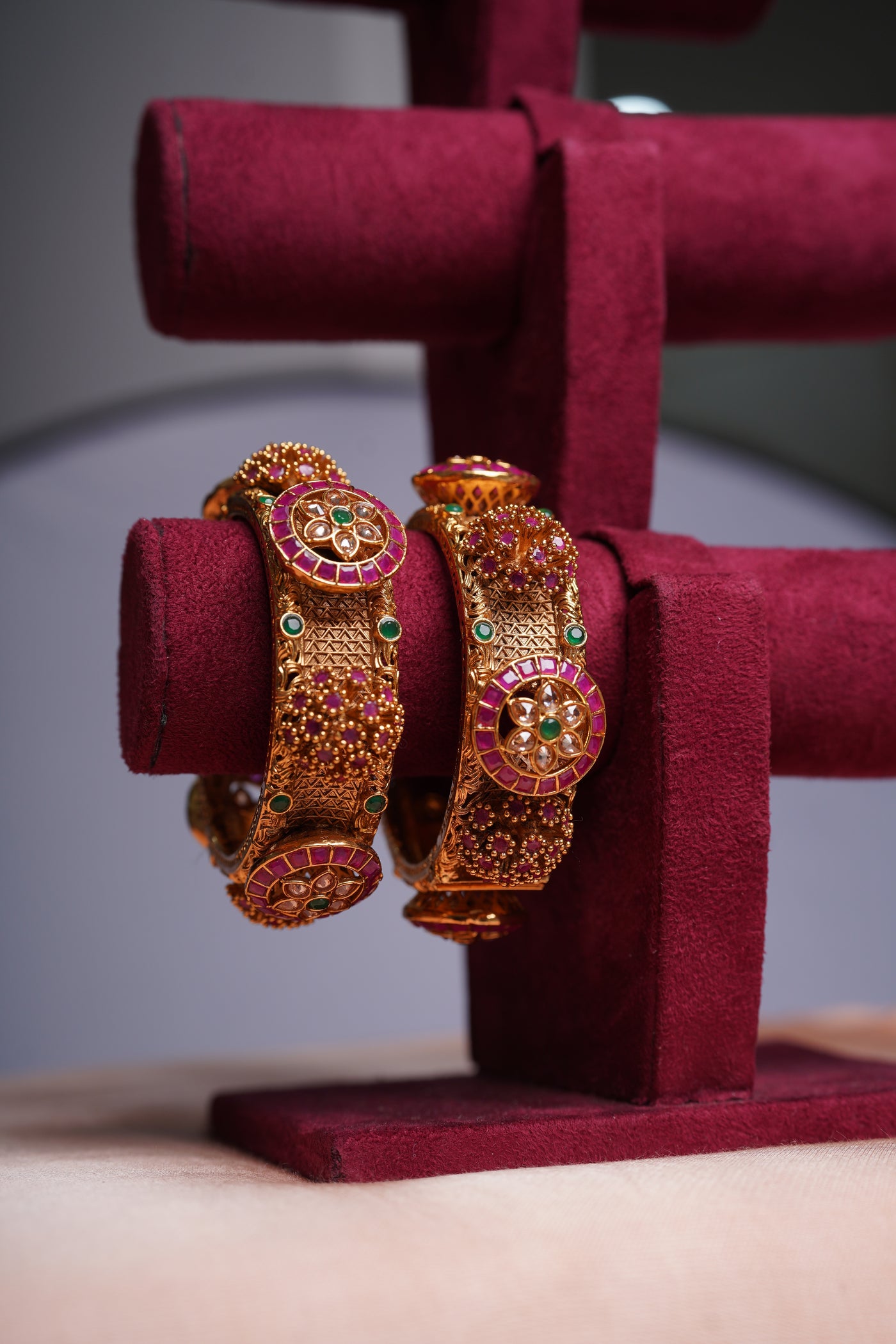 Ruby Temple Bangles