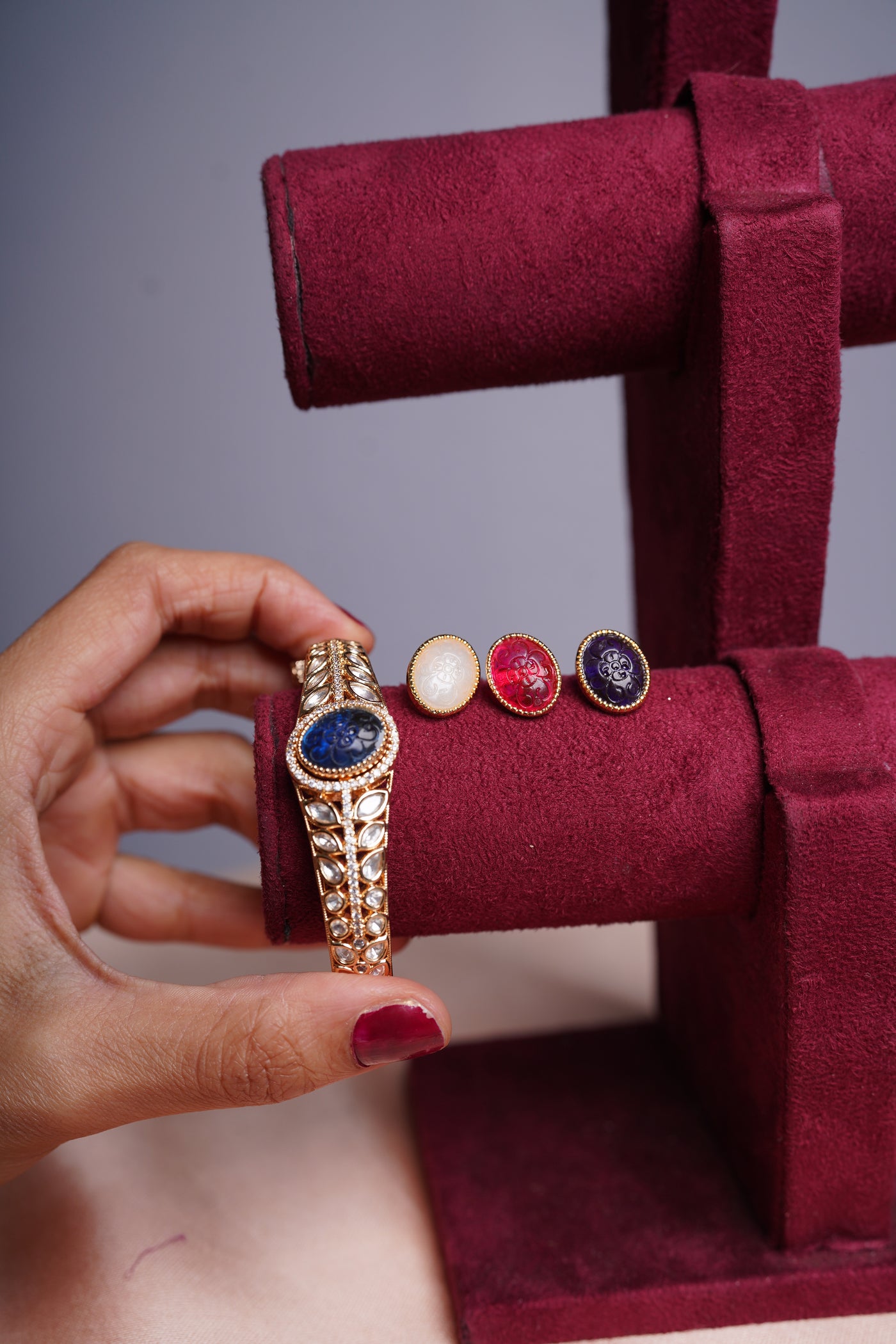 Kundan Kada with Changable Stones