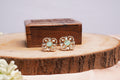Mint Kundan Studs