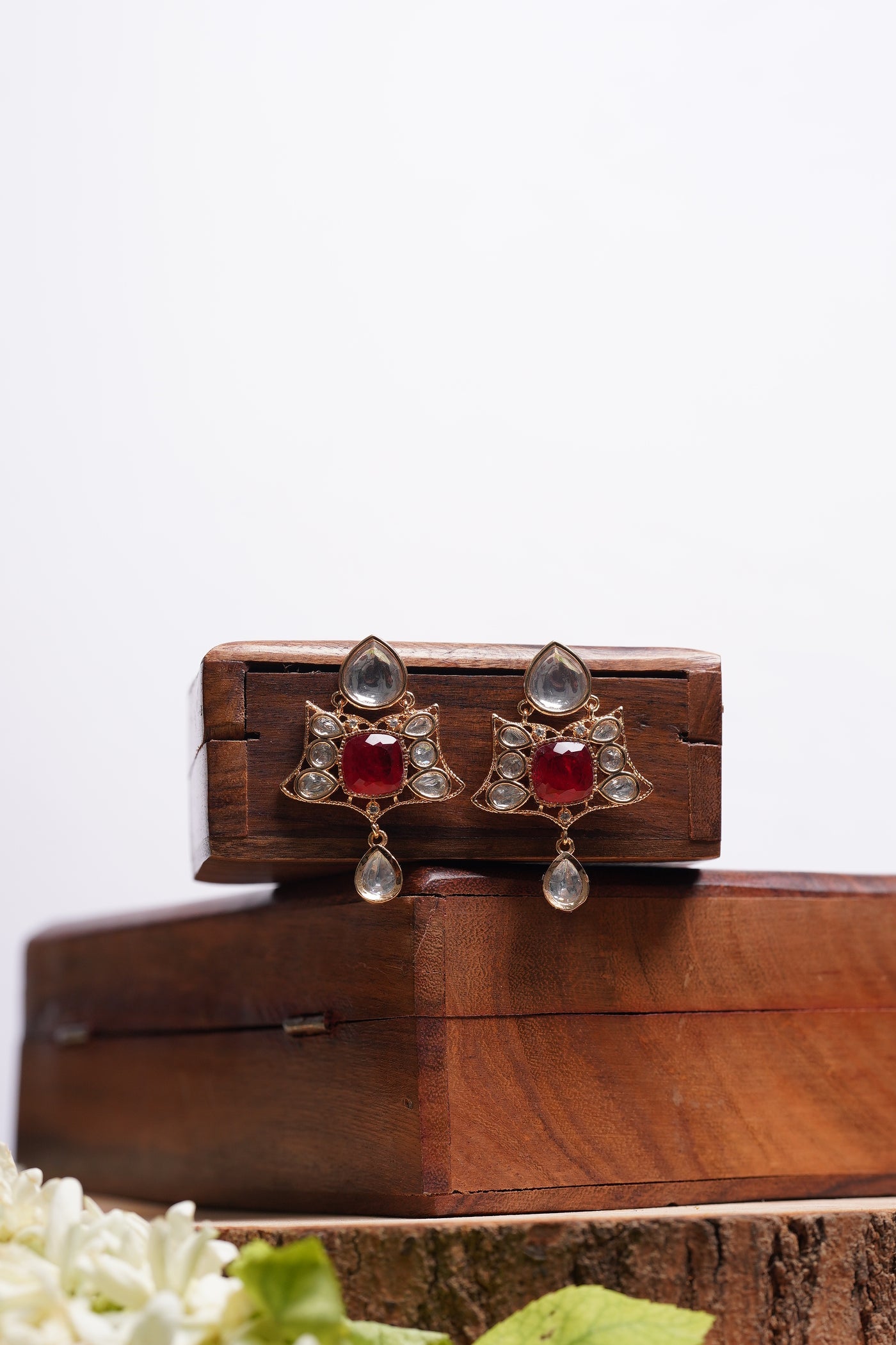 Ruby Royal Earrings