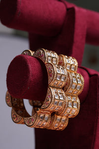 Premium Polki Meenakari Kadas