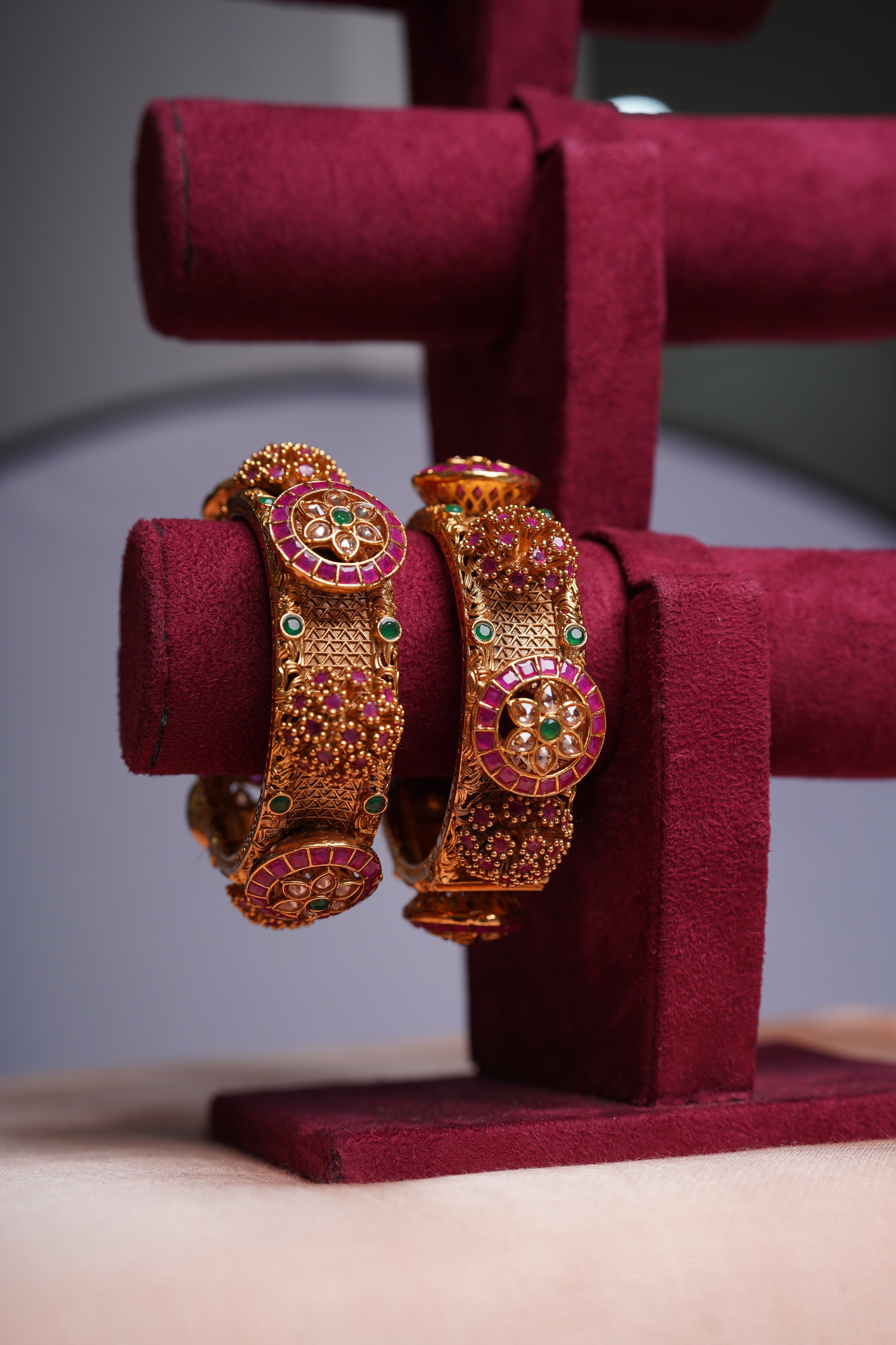 Ruby Temple Bangles