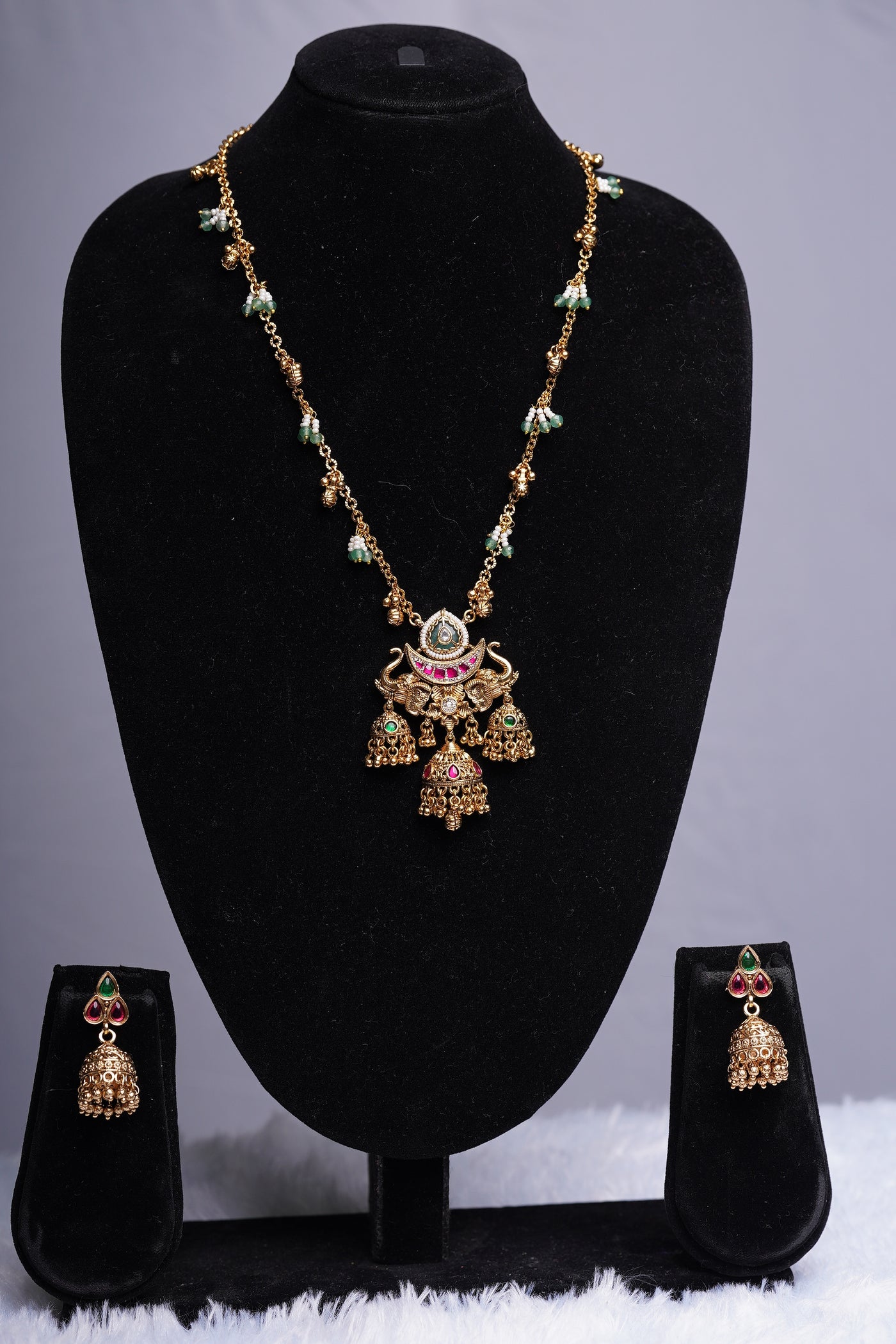 Gajraj Heritage Pendant Set