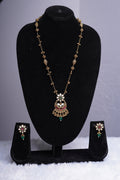 Floral Polki Pendant Set