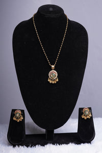 Circular Floral Pendant Set