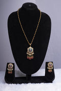 Mintgreen Kundan Pendant Set