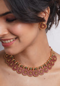 Ruby Laxmi Necklace Set