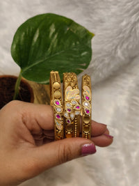 Ruby Swarovski Bangles (set of 6)